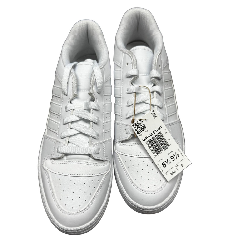 Adidas Break Start JR3250 White Sneakers Men's 8.5 Women's 9.5 New with Tags Box
